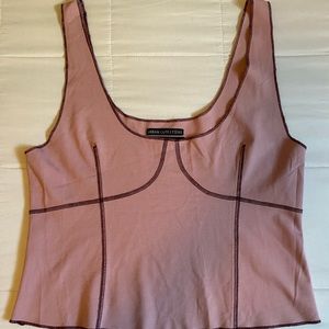 Brand New, never worn Urban Outfitters Out-stitched tank. Mauve and maroon.
